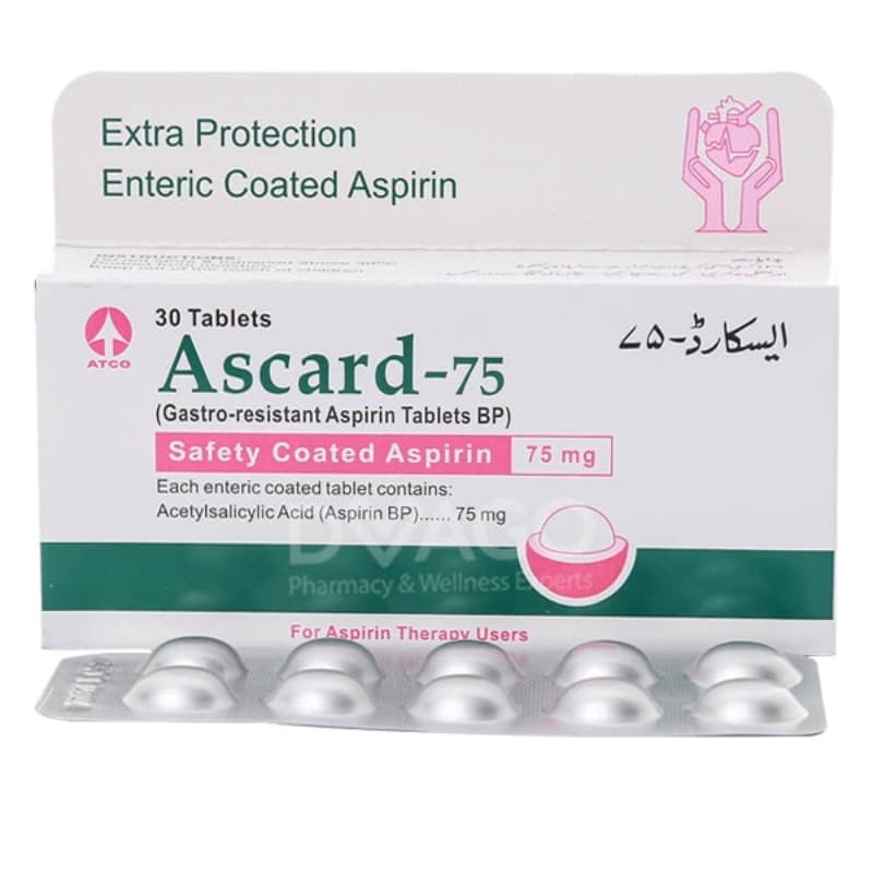 Ascard Tab 75 MG 3x10's