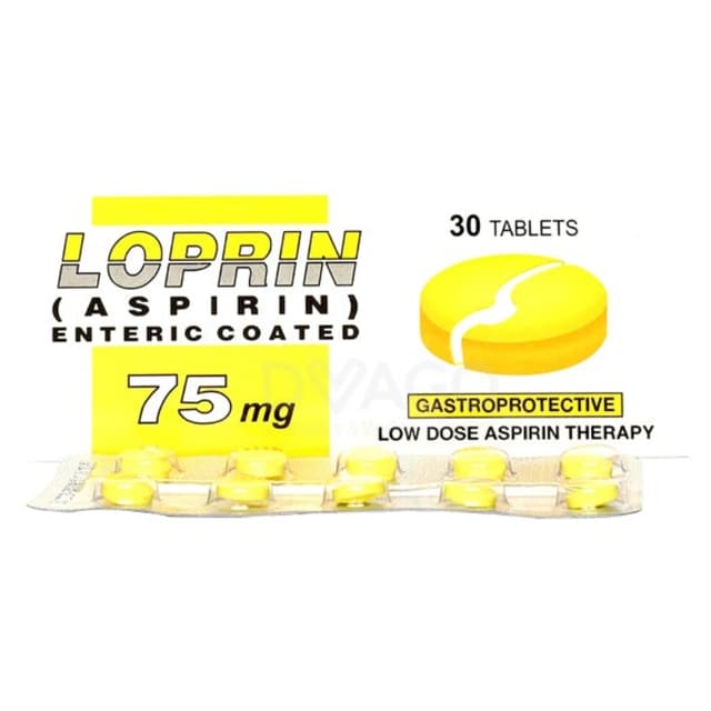 LOPRIN TAB 75 MG 30'S