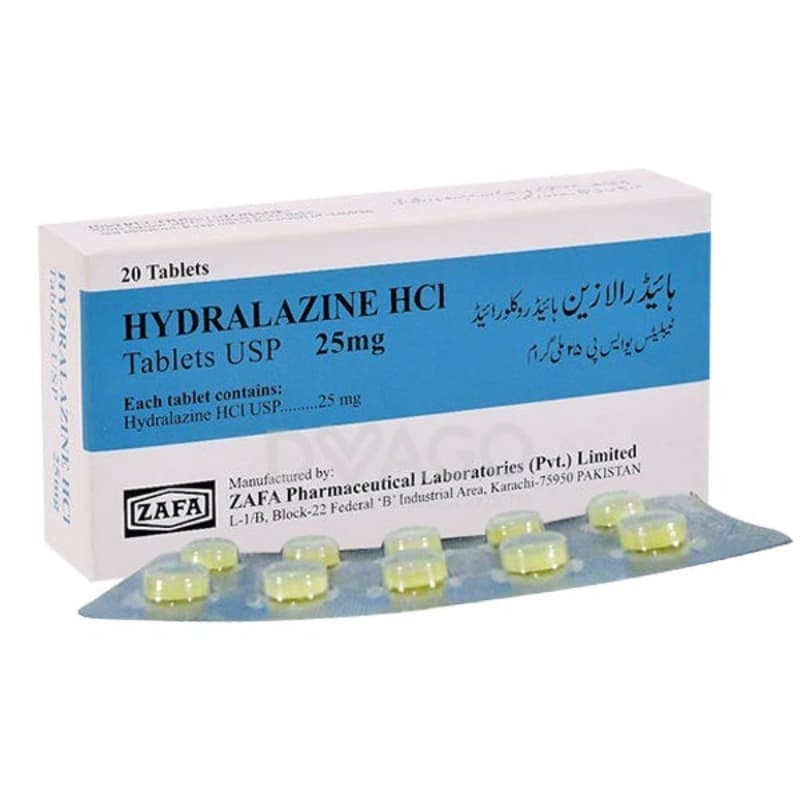 Hydralazine Hcl 25mg 2X10's