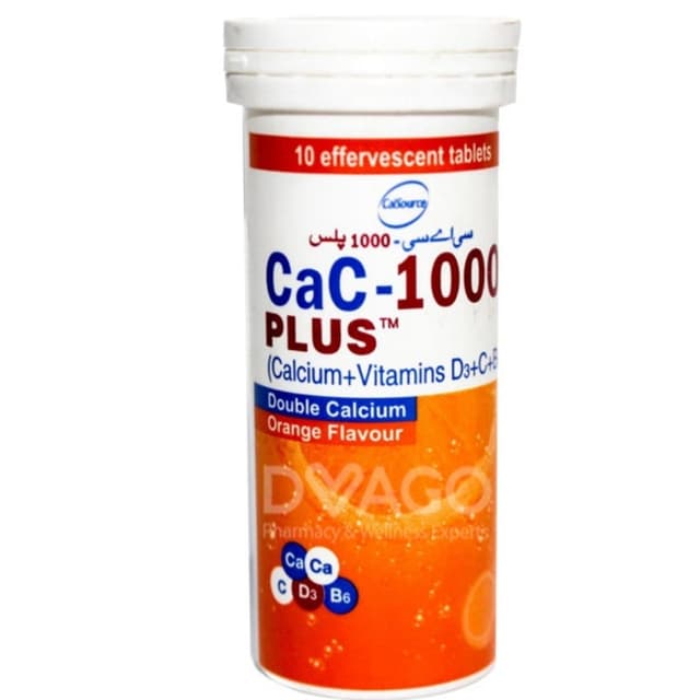 Cac1000 Plus Tab-Orange T 10's