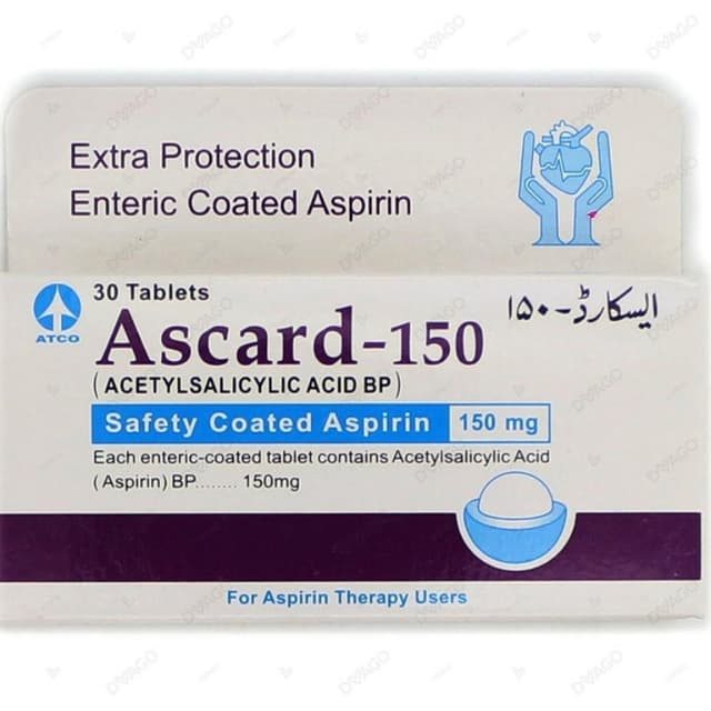 Ascard Tablets 150mg 3X10's