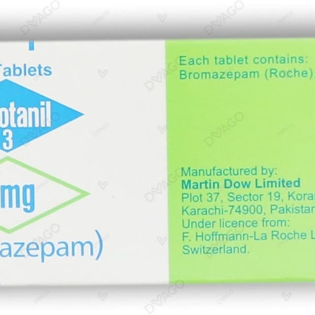 Lexotanil Tablets 3mg 3X10's